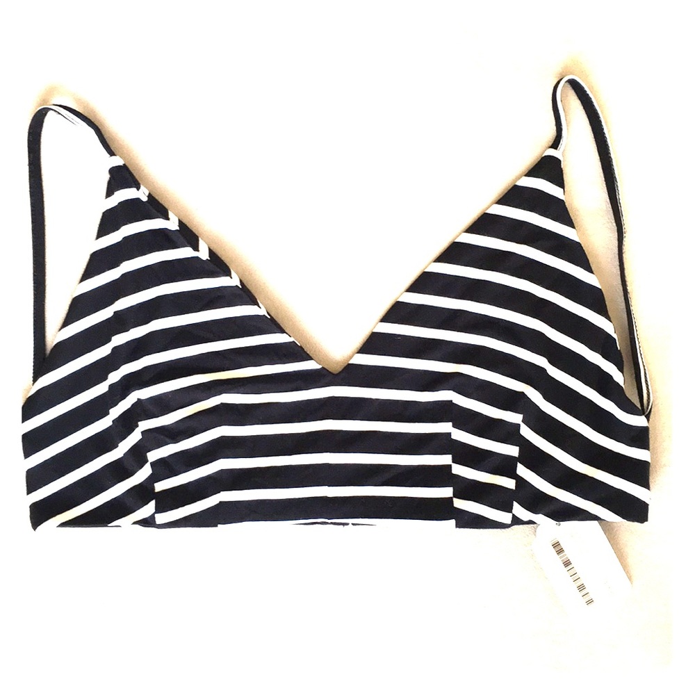 Olivaceous Striped Cami Bra Top - Picture 1 of 7